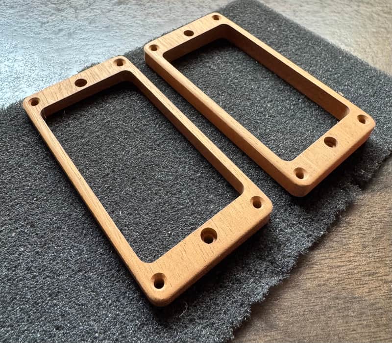 Guilford Mahogany Pickup Ring Set fits PRS USA 594 stoptail models and older image 1