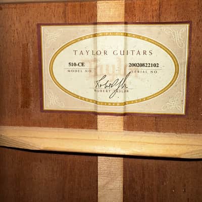 Taylor 510ce 2002 - engelmann spruce image 10