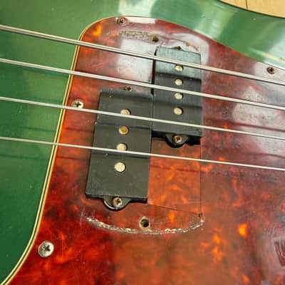 1962 Fender Precision Bass Guitar Sherwood Green image 10