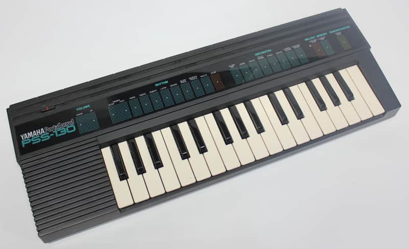 Vintage Yamaha Portasound Keybaord Synth PSS 130 Synthesizer Lo Fi image 1