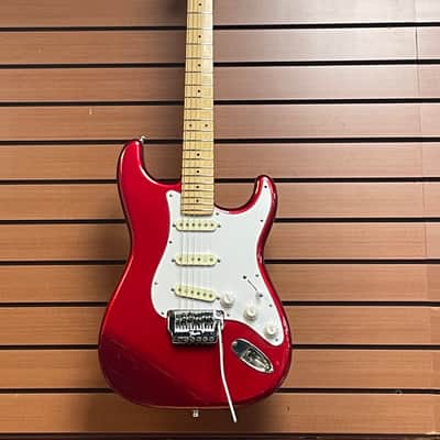 Fender Standard Stratocaster with S1 Tremolo with Maple Fretboard in Candy Apple Red w/OHSC image 1
