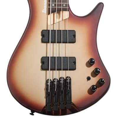 Ibanez Bass Workshop EHB600 Electric Bass Guitar - Charred Champagne Burst Matte image 2