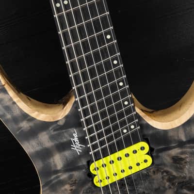 Mayones Hydra 7 Elite VF Custom Eye Poplar - Trans Black Raw image 8