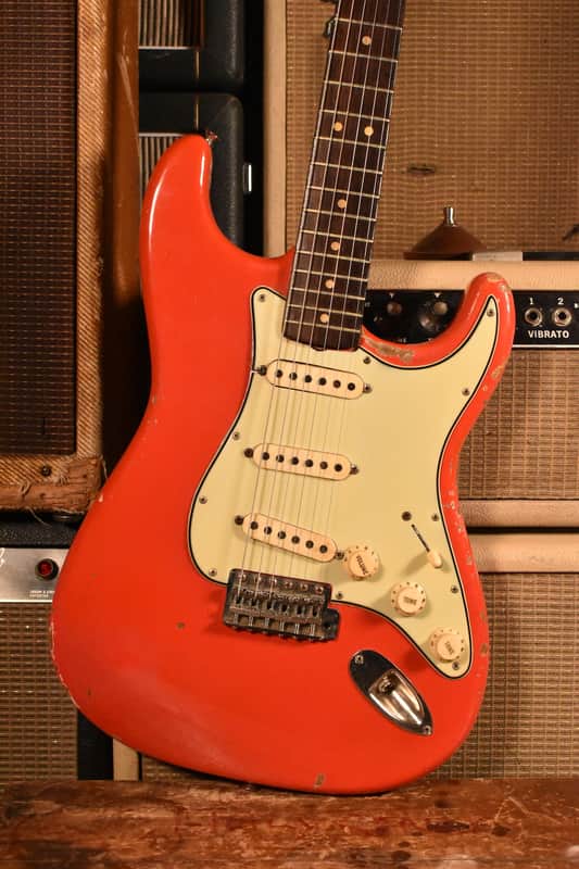 fender stratocaster 1964 Fiesta Red Korina Body image 1