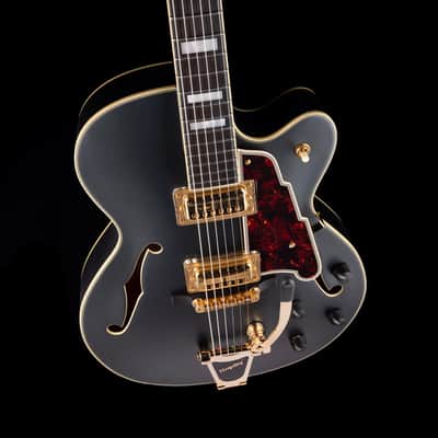 Pre-Owned D’Angelico Deluxe DLX-175 Hollow Body Matte Midnight With OHSC image 3