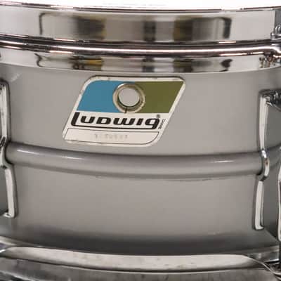 Ludwig No. 404 Acrolite 5x14" 8-Lug Aluminum Snare Drum Vintage 1980's image 2