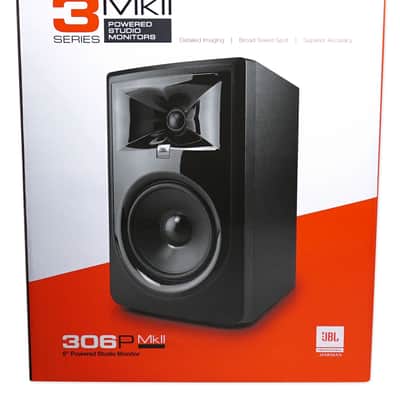 JBL 306P MkII 6" 2-Way Powered Studio Reference Monitor Monitoring Speaker image 15