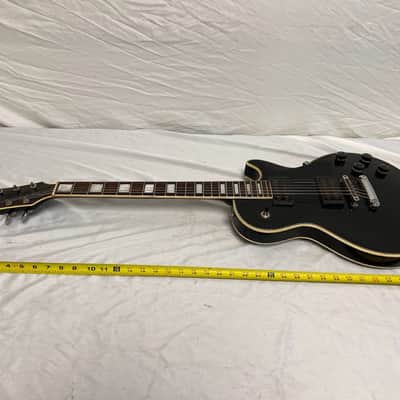 Vintage 70's-80's Memphis Electric Guitar LP in Black image 6