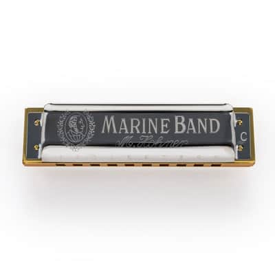 Hohner Marine Band 1896 Classic 10 Hole Diatonic Harmonica, Bb Major - M1896116P image 4