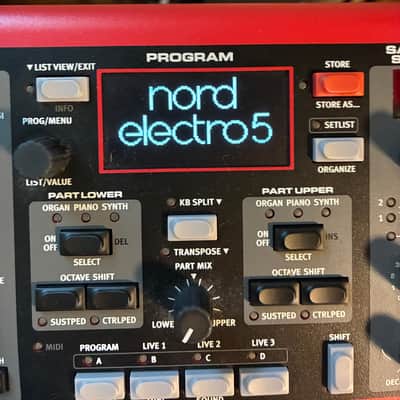 Nord Electro 5D SW73 Semi-Weighted 73-Key Digital Piano 2015 - 2018 - Red image 7