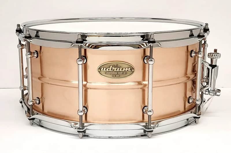 Udrum 6.5x14" Vintage Bronze Snare 2021 Clear Lacquer image 1