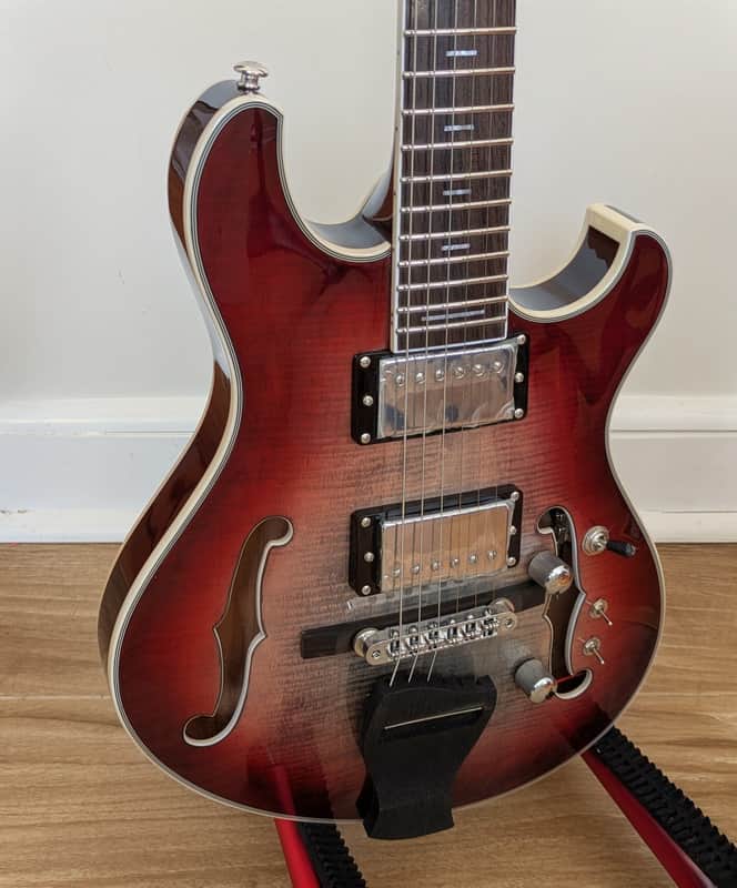 Firefly Pegasus Hollow-Body 2026 - *RARE* Flamed Maple Cherry Burst image 1