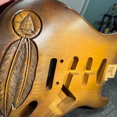 Warmoth Strat Hand-Carved Art by McMAHON Artistry image 10