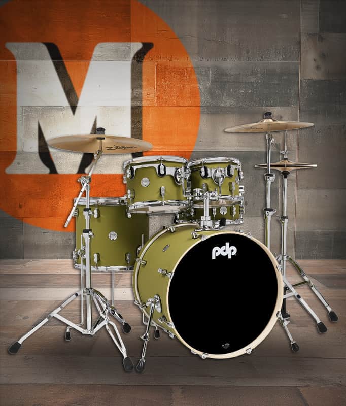 PDP Concept Maple - Satin Olive, Chrome Hardware 5 Piece (PDCM2215SO) image 1