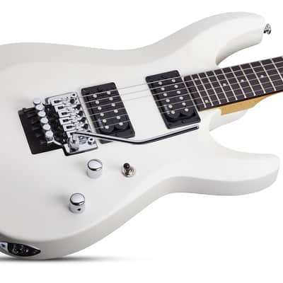Schecter C-6 FR Deluxe guitar in Satin White image 4