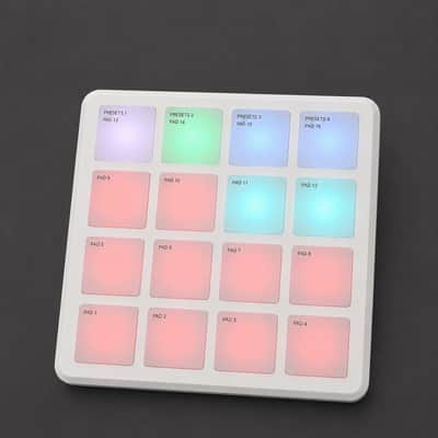 Immagine M-VAVE SMC-PAD Wireless MIDI Controller – 16 RGB Pads, 8 Knobs, USB-C & Bluetooth Drum Pad - 2