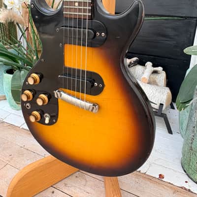 1963 Epiphone Olympic Double Lefty Left Handed Gibson Melody Maker Double Vintage image 2