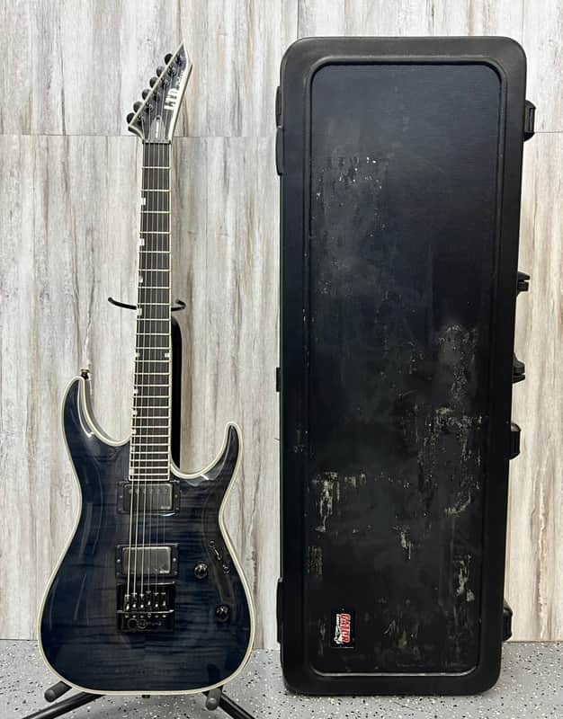 ESP LTD MH-1000 Evertune with Ebony Fretboard 2017 - Present - See Thru Black image 1