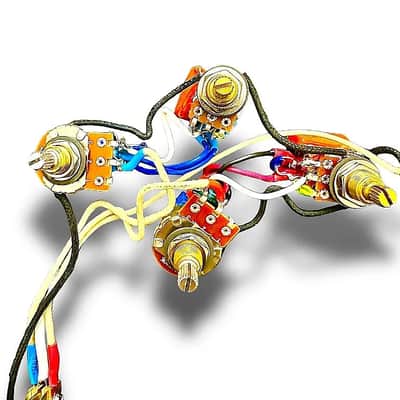 Gibson SG Solderless Harness with Series / Parallel and Out Of Phase push Tone Pots - includes prewired Toggle and Harness image 5