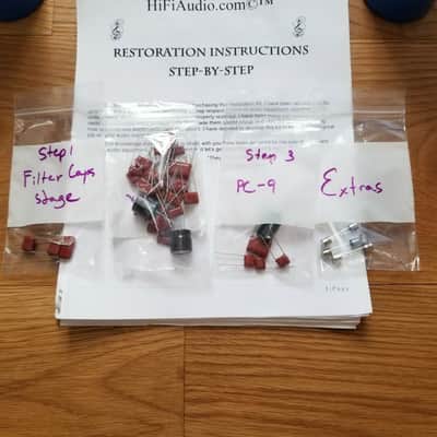 Hafler P505 restoration kit filter capacitor repair rebuild fix image 2