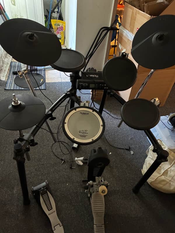 Roland TD-4KP V-Drum Kit 2010s - Black image 1