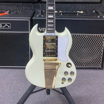 Epiphone "Inspired by Gibson Custom" '63 Les Paul SG Custom with Maestro Vibrola 2024 - Present - Classic White image 2