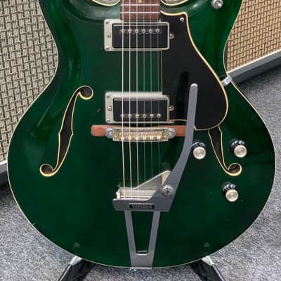 Yamaha SA-30 T Hollow Body with Tremolo 1967 - 1972 - Dark Green image 1