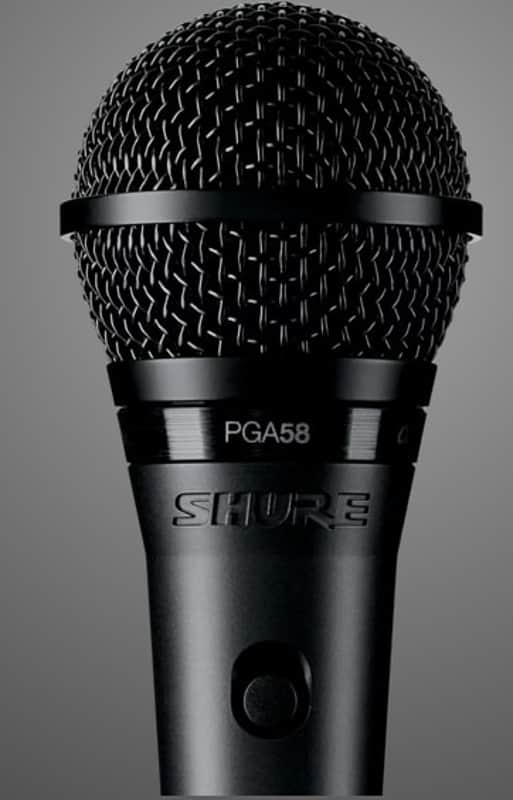 Shure PGA58-QTR Vocal Mic with 1/4" Cable - Black image 1