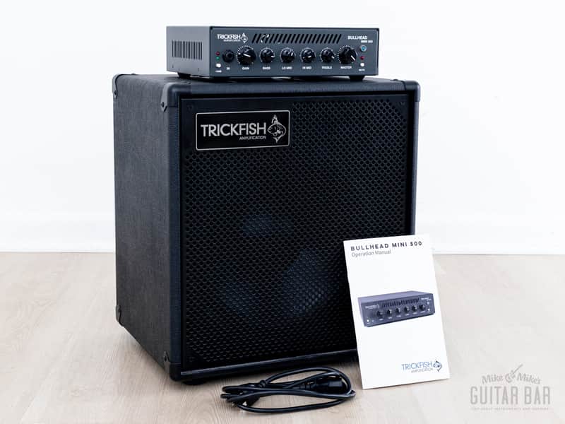 2024 Trickfish Bullhead Mini 500 Bass Guitar Amp Head & TF112M 1x12 Speaker Cabinet image 1