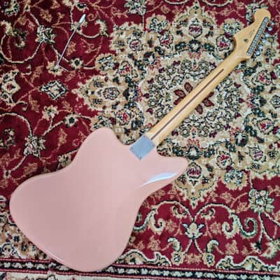 2021 Fender Japan Hybrid II Jazzmaster Flamingo Pink, 75th Anniversary Logo, MIJ JD21 image 15