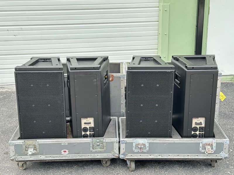 (2) EAW KF300isR 3-Way 12" Professional PA Speakers W/ Road Case#130 THS image 1