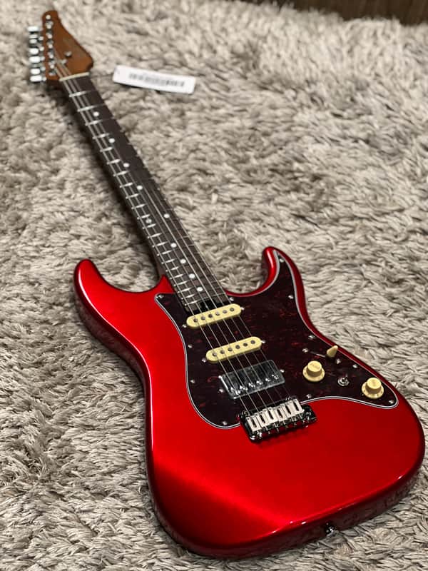 Soloking MS-1 Classic MKII in Candy Apple Red with Roasted Neck and Rosewood FB image 1