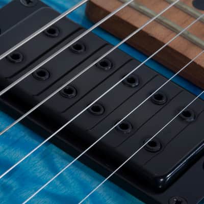 Schecter PT Pro Electric Guitar Transparent Blue Burst, 864 image 7