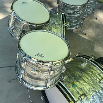 Ludwig Vintage Virgin Double Bass Drum Kit: 24/24/18/16/13/13 May, 1970 - Sky Blue Pearl image 15