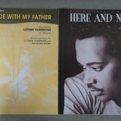 Collection of 2 Luther Vandross Sheet Music 1989-2002 image 1