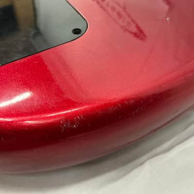 Kramer Striker 700ST Bass Guitar - Red MISSING NECK STRAP STUD image 17