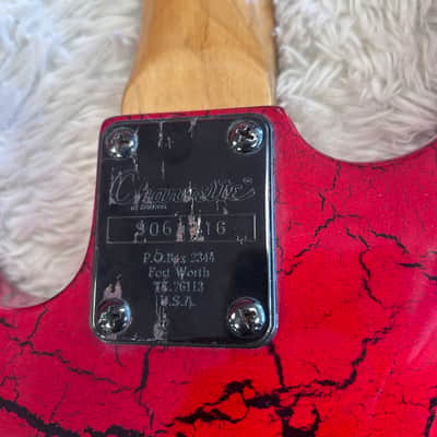 Charvel Charvette Model 170 late 80s - Red Crackle image 7