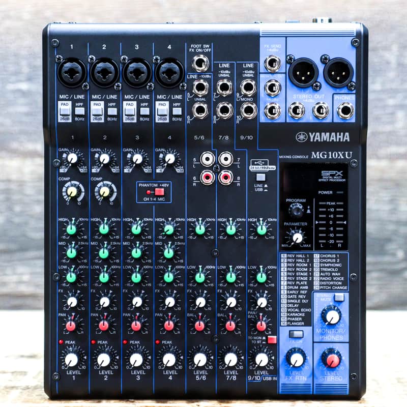 Yamaha MG10XU MG Series 10-Channel "D-PRE" Mic Preamps USB Mixing Console w/Box image 1