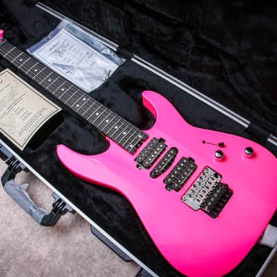 JACKSON USA Custom Shop Dinky HSH Floyd "Neon Pink + Ebony" (2026) image 1