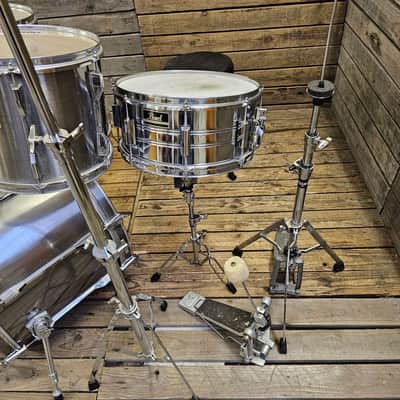 Drum Kit Pearl Export, Brushed Chrome 1980s USED! RKXEP040624 image 5