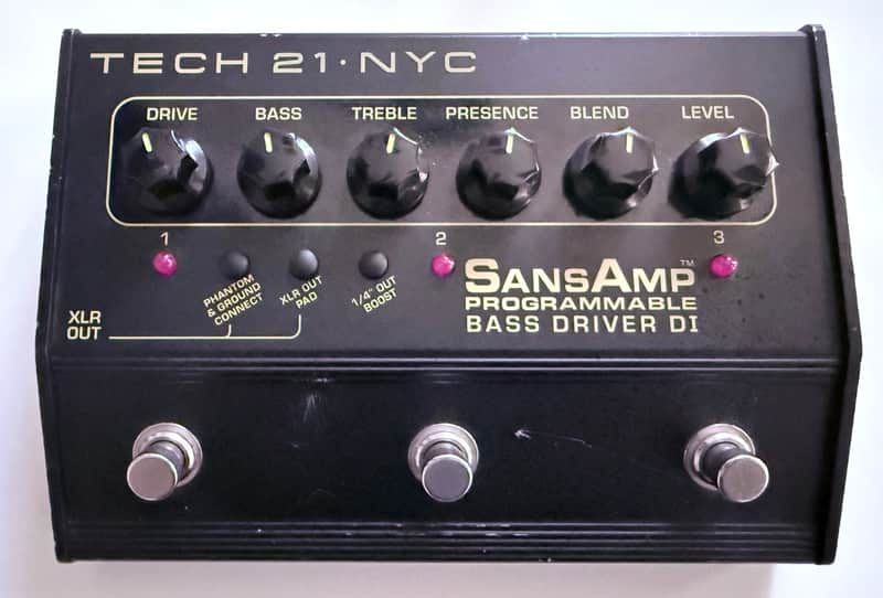 Tech 21 Sansamp Programmable Bass Driver