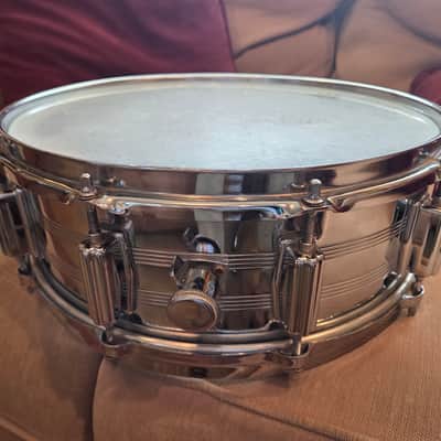 Tama 8065 Imperialstar Powerline Steel 5x14" 10-Lug Snare Drum 1980 - 1985 - Chrome image 4