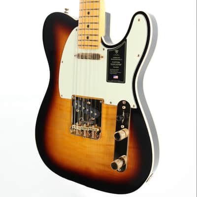 Fender 75th Anniversary American Professional Custom Telecaster Guitar w/ Hardshell Case - 2-Color Sunburst image 4