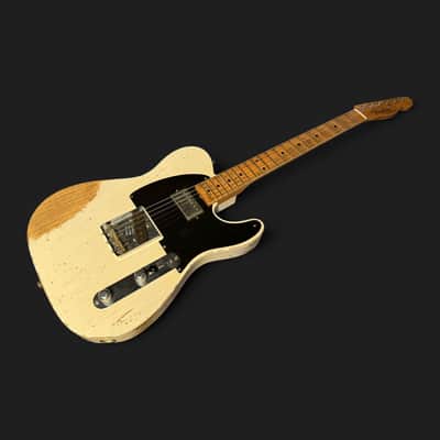 Fender Custom Shop '52 Telecaster Heavy Relic S-H 3,05kg 2017 - White Blonde image 3