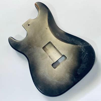 Black SSH Basswood Guitar Strat Style Body image 3