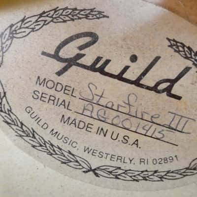 Guild Starfire III w TKL HSC image 16