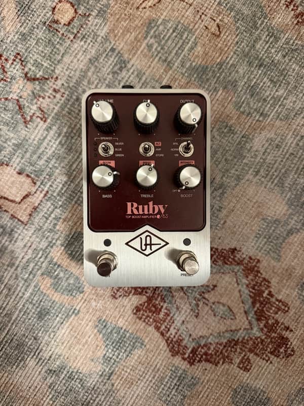 Universal Audio Ruby ’63 Top Boost Amplifier 2022 - Present - Ruby / Silver image 1