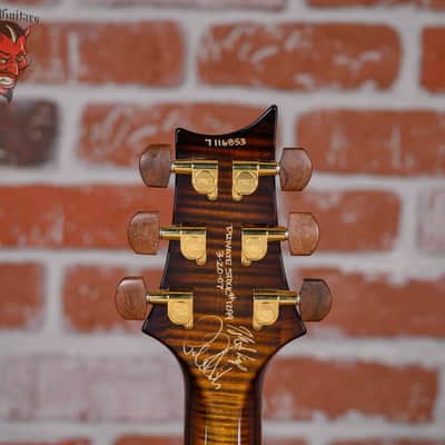 PRS Private Stock #1299 10th Anniversary Single Cut Trem Quilted Maple Top Tiger Eye Burst with Brazilian Rosewood 2007 w/OHSC image 11