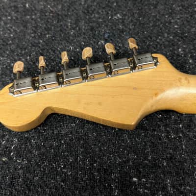1957 Fender Musicmaster (#573) with Case Original Desert Sand Vintage Finish image 11