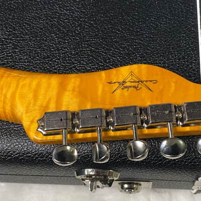 NEW! Fender Custom Shop Flamethrower Telecaster Custom - NOS - Modern Specs - Texas Special Pick-Ups - AAAA Flamed Neck - Seafoam Green Sparkle - Authorized Dealer - 7.6lbs - G07120 image 14